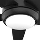 Hunter Zayden 52" Ceiling Fan with LED Light in Matte Black, , large