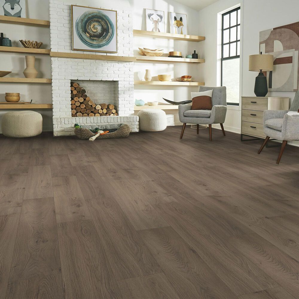 Pergo Aurora Falls Smoke Oak 7.5&quot; x 47&quot; Laminate, , large