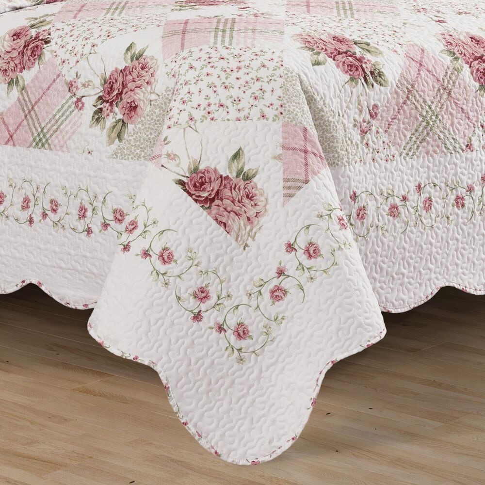 J. Queen New York Bungalow 3-Piece King/California King Quilt Set in Rose, , large