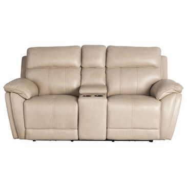 Bassett Power Reclining Console Loveseat with Power Headrest in Diamond, , large