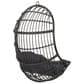 Hearth and Haven Berkshire Outdoor Hanging Egg Chair with Basket Shape in Dark Gray, , large