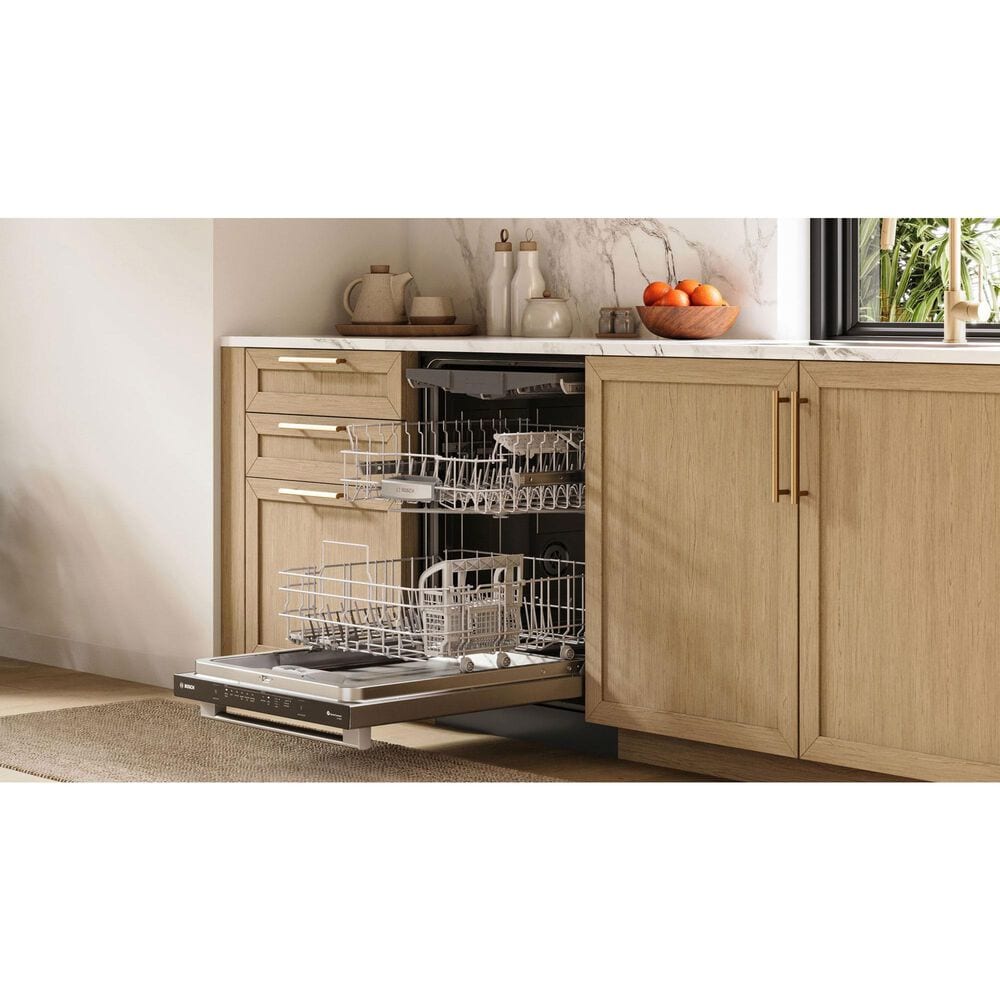 Bosch 500 Series 24&quot; Built-In Bar Handle Dishwasher with Anti-Fingerprint in Stainless Steel, , large