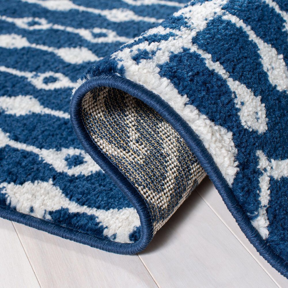 Safavieh Tulum TUL270N 9&#39; x 12&#39; Navy and Ivory Area Rug, , large