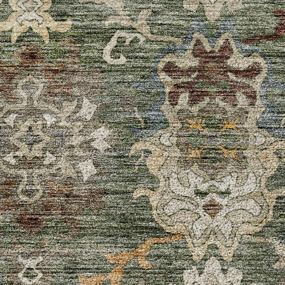Dalyn Rug Company Silk Road Basil, Chocolate, Ivory, Gold, Copper, Blue and Mocha 8&#39; x 10&#39; Area Rug, , large