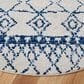 Safavieh Tulum 6"7" Round Ivory and Navy Area Rug, , large