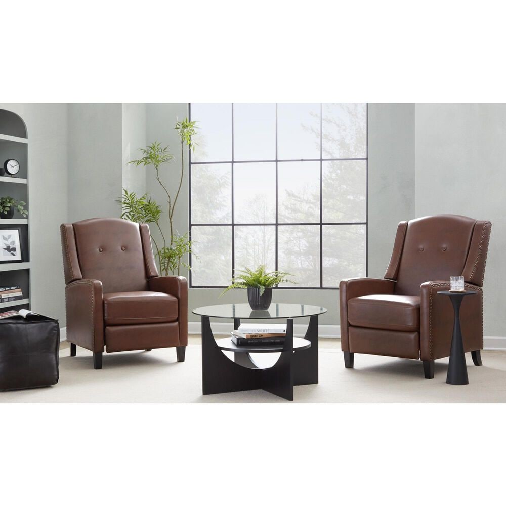 Lumisource Stanley Manual Recliner in Brown, , large