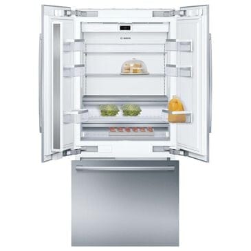 Bosch 36" Built-In French Door Refrigerator in Stainless Steel, , large