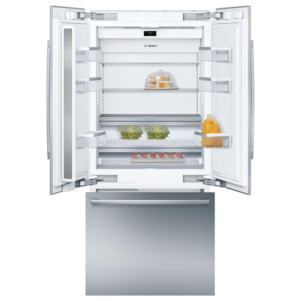 Bosch Benchmark 36" Built-In French Door Refrigerator in Stainless Steel, , large