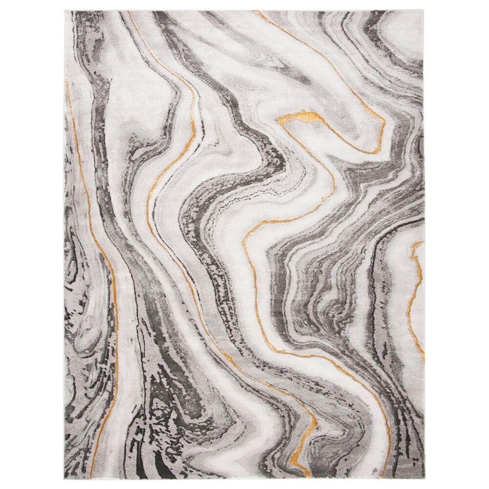 Safavieh Craft CFT819F 8" x 10" Grey and Gold Area Rug, , large