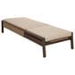 Four Hands Brio Outdoor Chaise Lounge in Ellor Beige and Stained Saddle Brown, , large