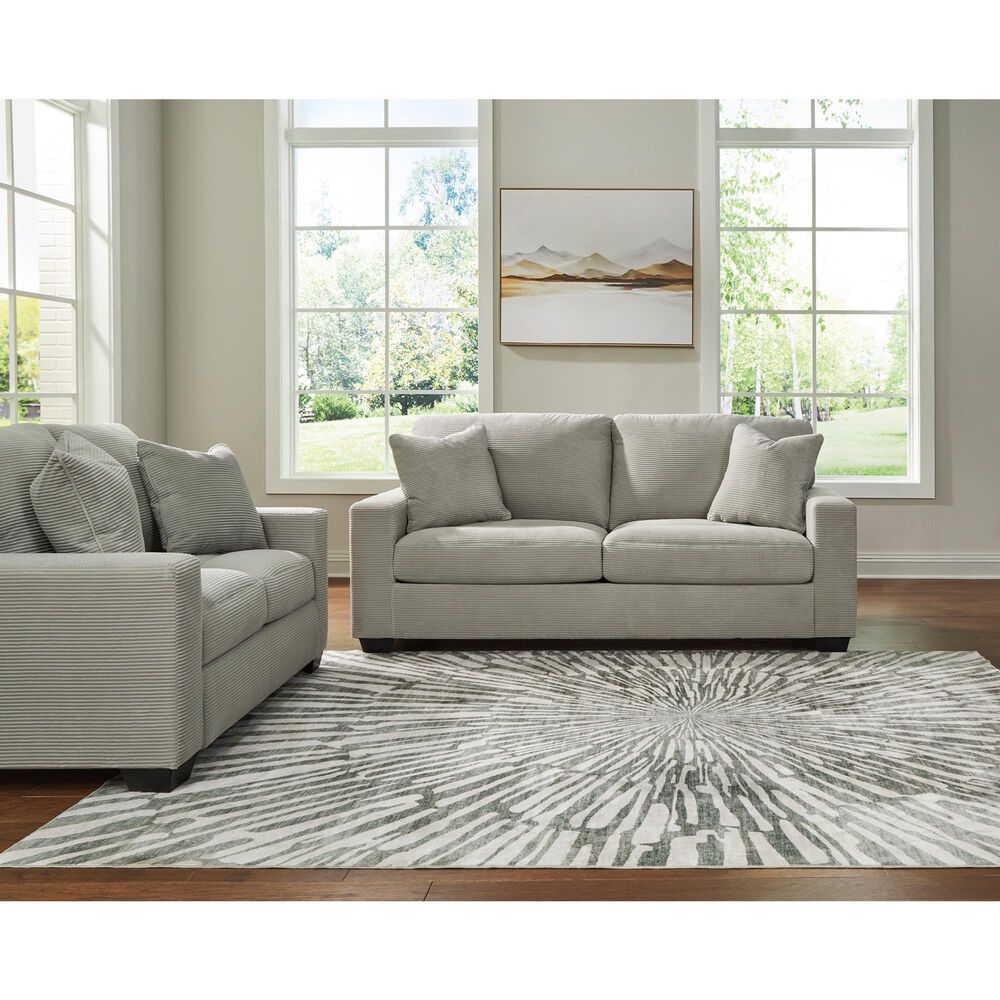 Ashley Greenbriar Stationary Loveseat in Smoke, , large