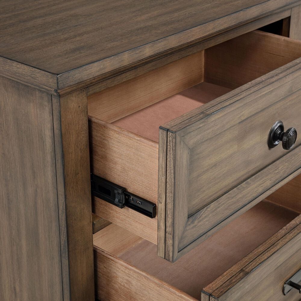 New Heritage Design Mariana 2-Drawer Nightstand in Vintage Mocha, , large