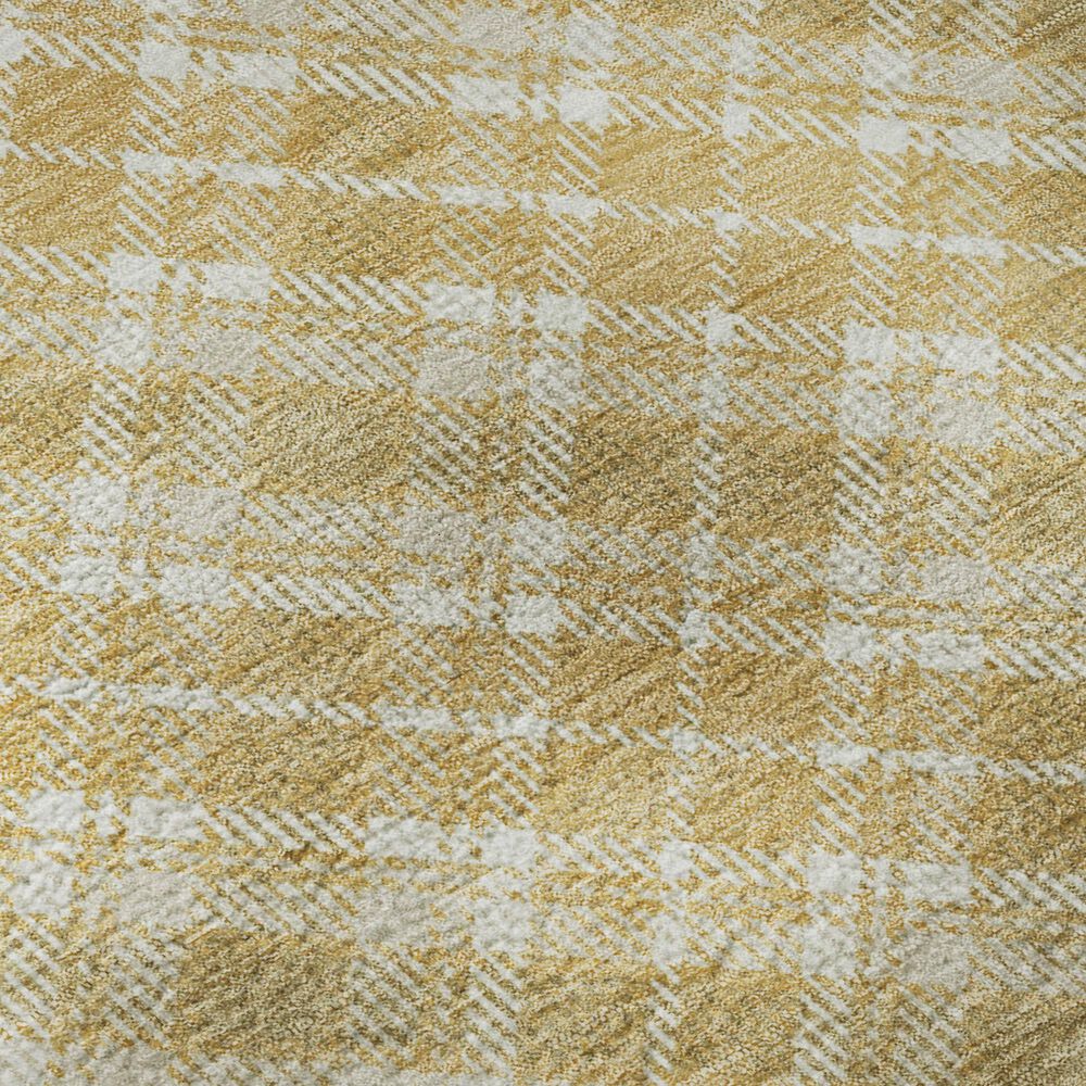 Dalyn Rug Company Soft Essentials Plaid Gold 9' x 12' Indoor/Outdoor Area Rug, , large