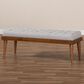 Baxton Studio Linus Accent Bench in Grayish Beige, , large
