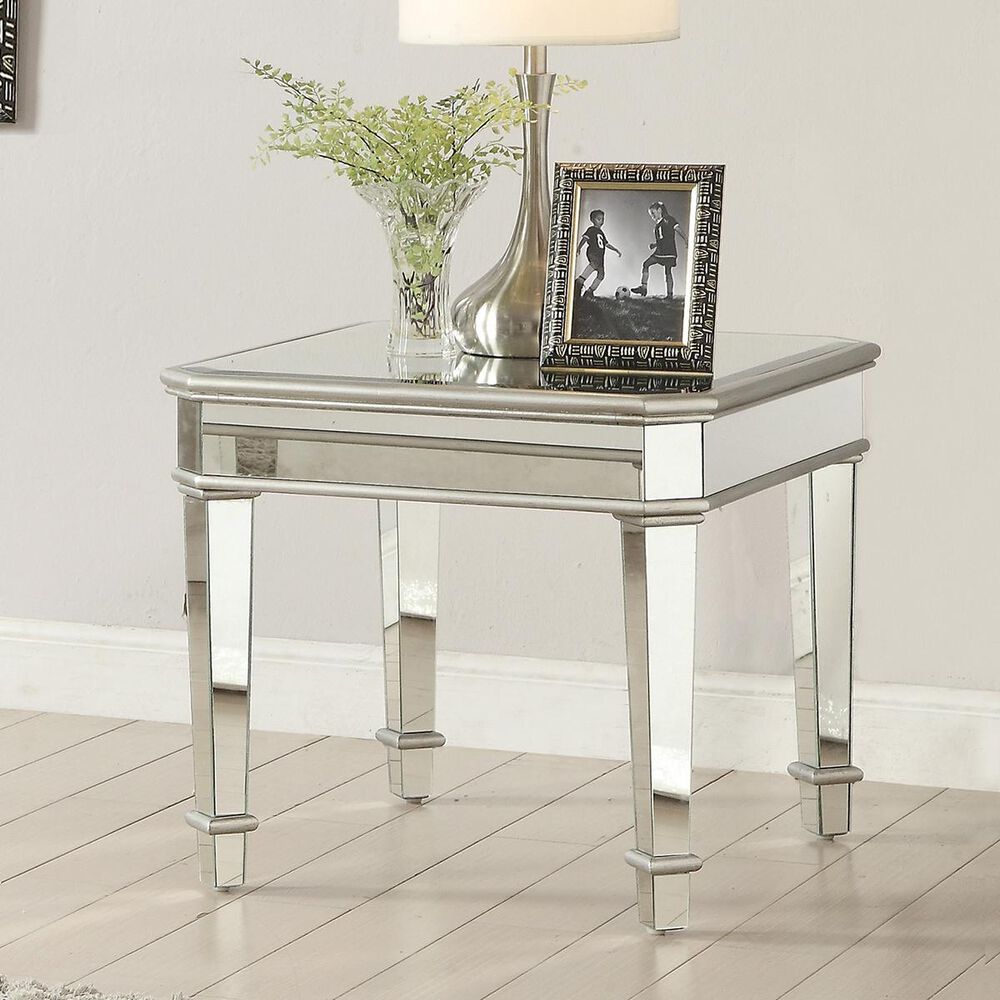 Pacific Landing Square End Table in Silver, , large