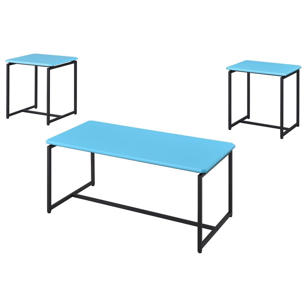 HOMLUX 3-Piece Occasional Table Set in Blue, , large