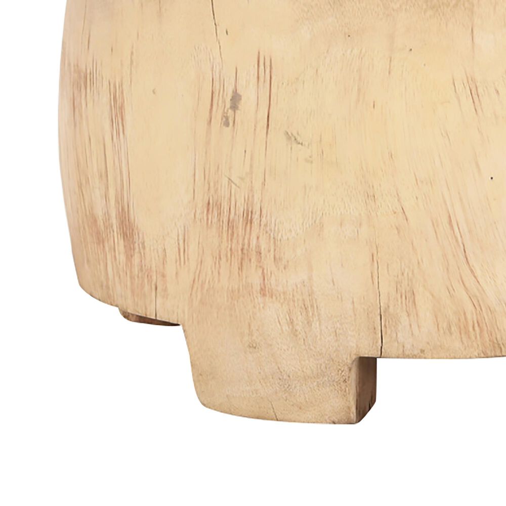 Classic Home Eilo 20&quot; Accent Drum Table in Natural, , large