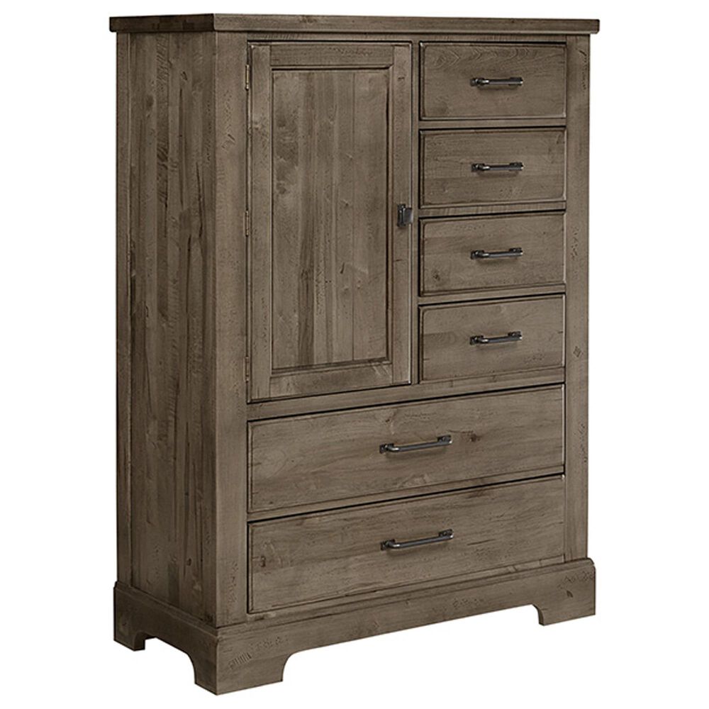 Viceray Collections Cool Rustic 5-Piece King Plank Bedroom Set with Storage in Stone Grey, , large