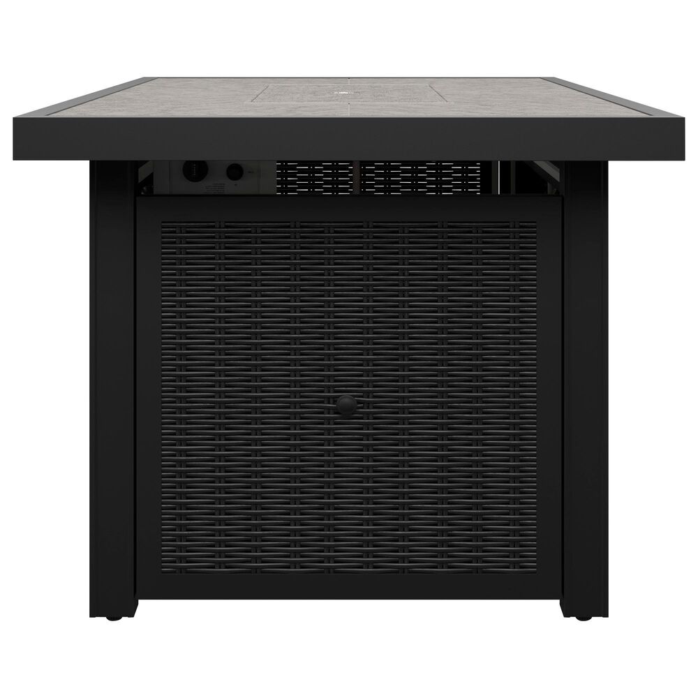 Ashley Beachcroft 5-Piece Fire Pit Conversation Set in Light Gray, , large