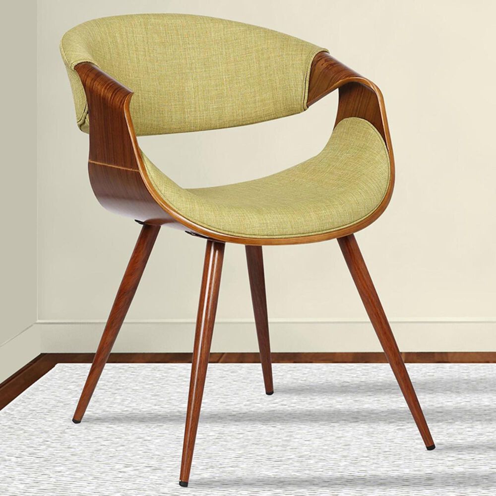 Blue River Butterfly Dining Chair in Green and Walnut, , large