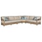 Signature Design by Ashley Silo Point 3-Piece Sectional with Neutral Cushion in Brown, , large