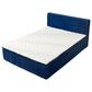HOMLUX Plush Queen Mattress with Blue Headboard, , large