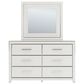 Ashley Zuraleus 4-Piece Queen Upholstered Panel Bedroom Set in Matte White, , large
