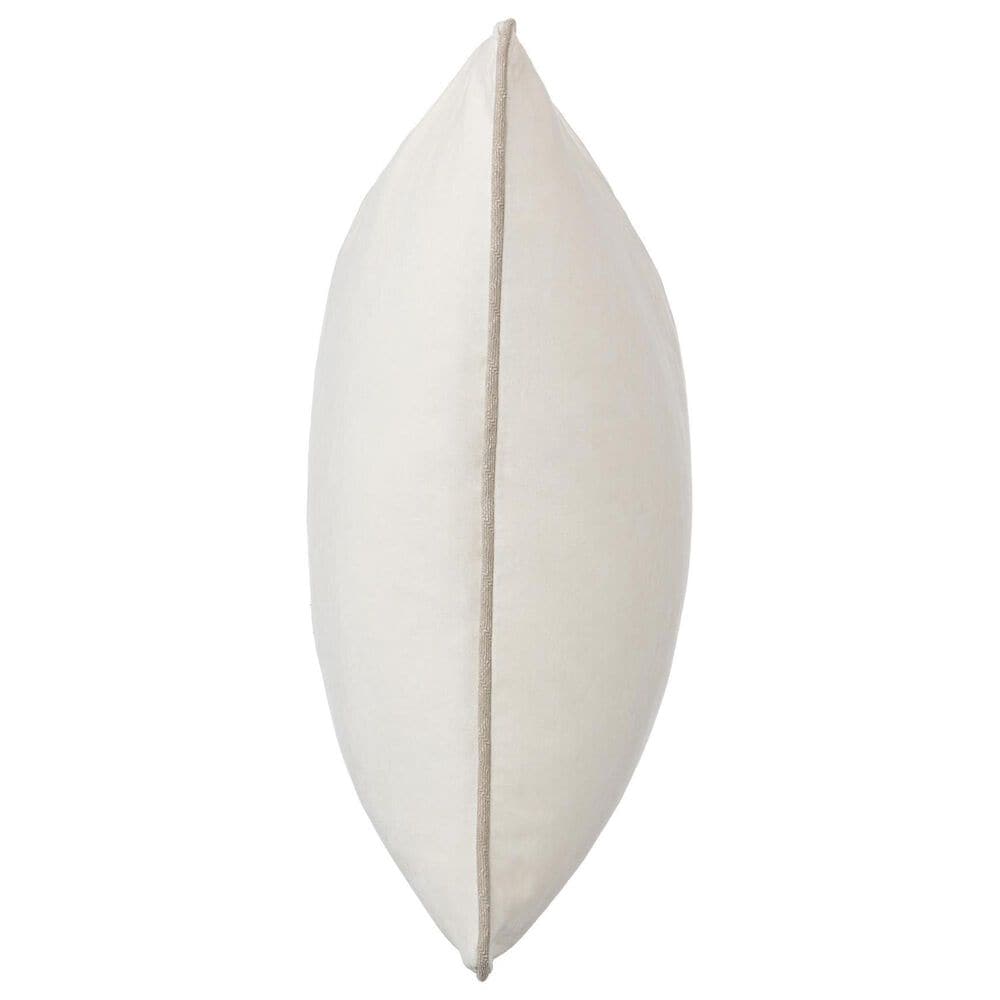 Classic Home SLD Heirloom Velvet 22" x 22" Throw Pillow in Ivory, , large