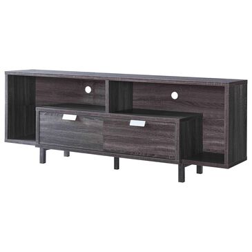 Global Movement 2-Drawer 60" TV Stand in Distressed Grey, , large