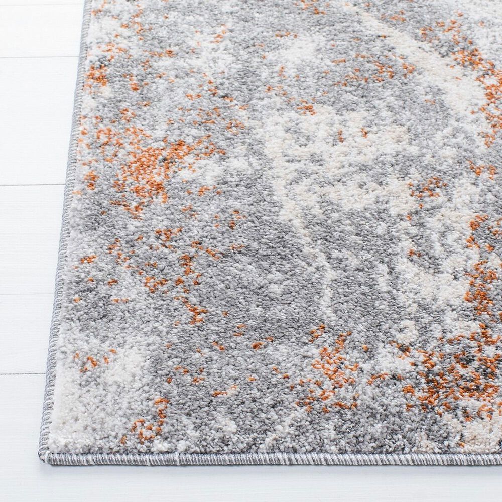 Safavieh Aston 4&#39; x 6&#39; Grey and Rust Area Rug, , large