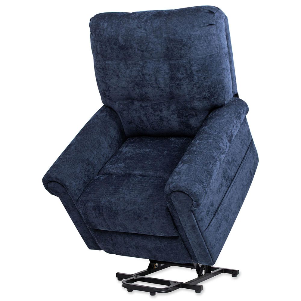 Jennifer Taylor Home Irwin Power Lift Assistance Recliner Chair in Dusk Navy Blue, , large
