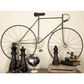 Maple and Jade 37" x 59" Bike Home Wall Decor with Seat and Handles in Silver and Black, , large