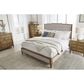 Ashley Sharlance Queen Upholstered Panel Bed in Light Brown, , large