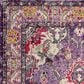 Safavieh Monaco MNC243P-5SQ 5" x 5" Violet/Fuchsia Square Rug, , large