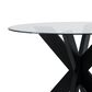 Linon Home Decor Auden and Cosgrove 5-Piece Round Dining Set in Black, , large