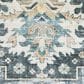 Oriental Weavers Charleston Medallion 2" x 3" Blue Area Rug, , large