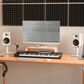 Kanto 6" Universal Desktop Speaker Stands with Cable Management in White (Set of 2), , large