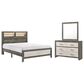 Crown Mark Rhett 3-Piece King Platform Bedroom Set in Gray and White, , large