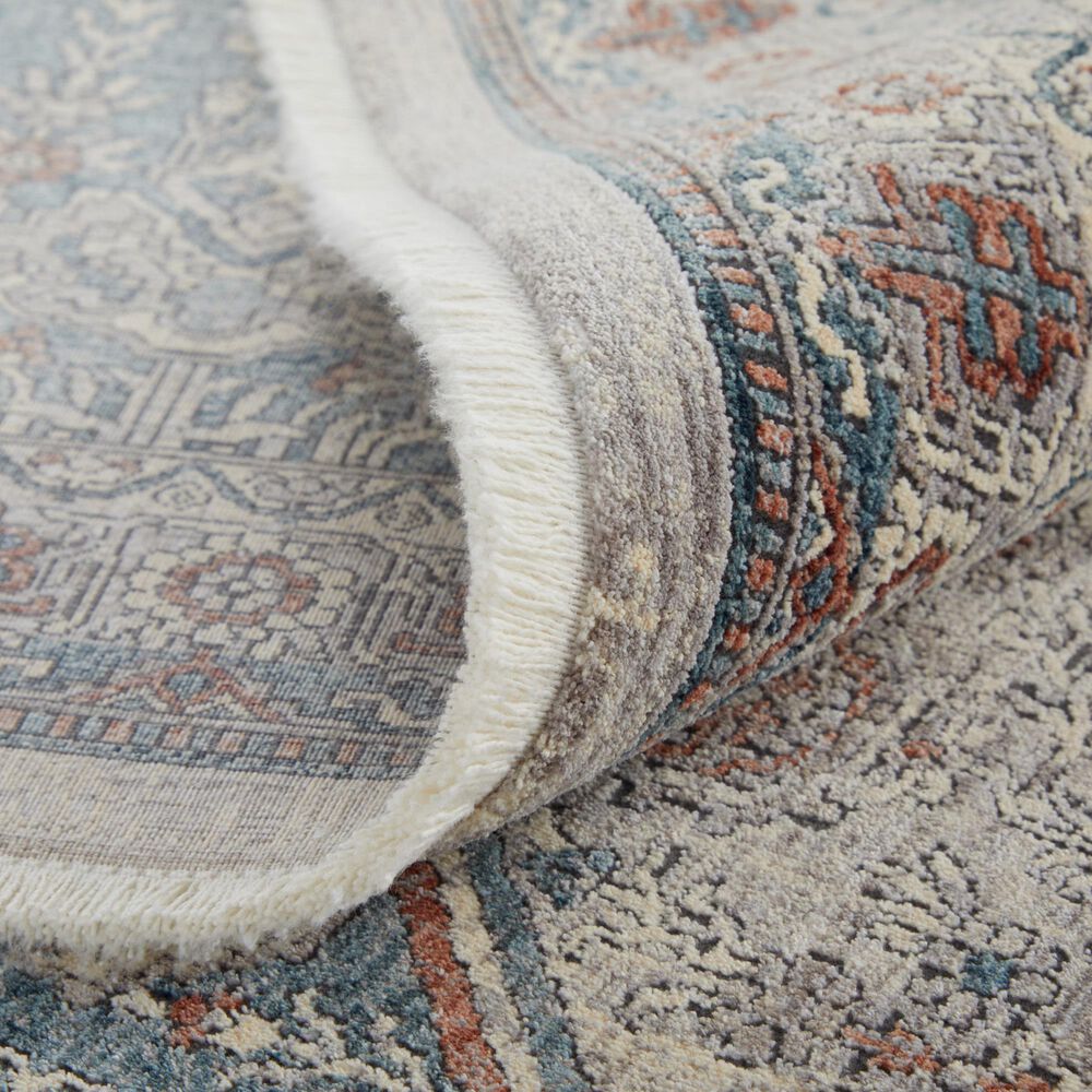 Feizy Marquette 2&#39;8&quot; x 8&#39; Blue and Gray Runner, , large
