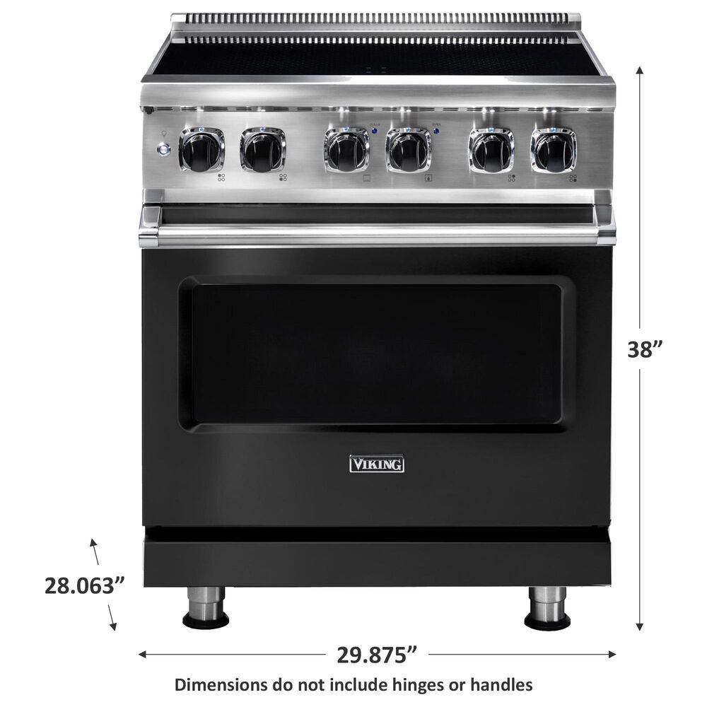 Viking Range 30&quot; Induction Range with 4 Elements in Cast Black, , large