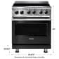Viking Range 30" Induction Range with 4 Elements in Cast Black, , large