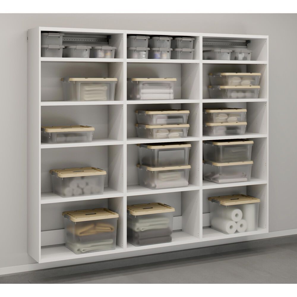 Sauder Wall-Mounted Shallow Cabinet &amp; Doors Bundle, , large