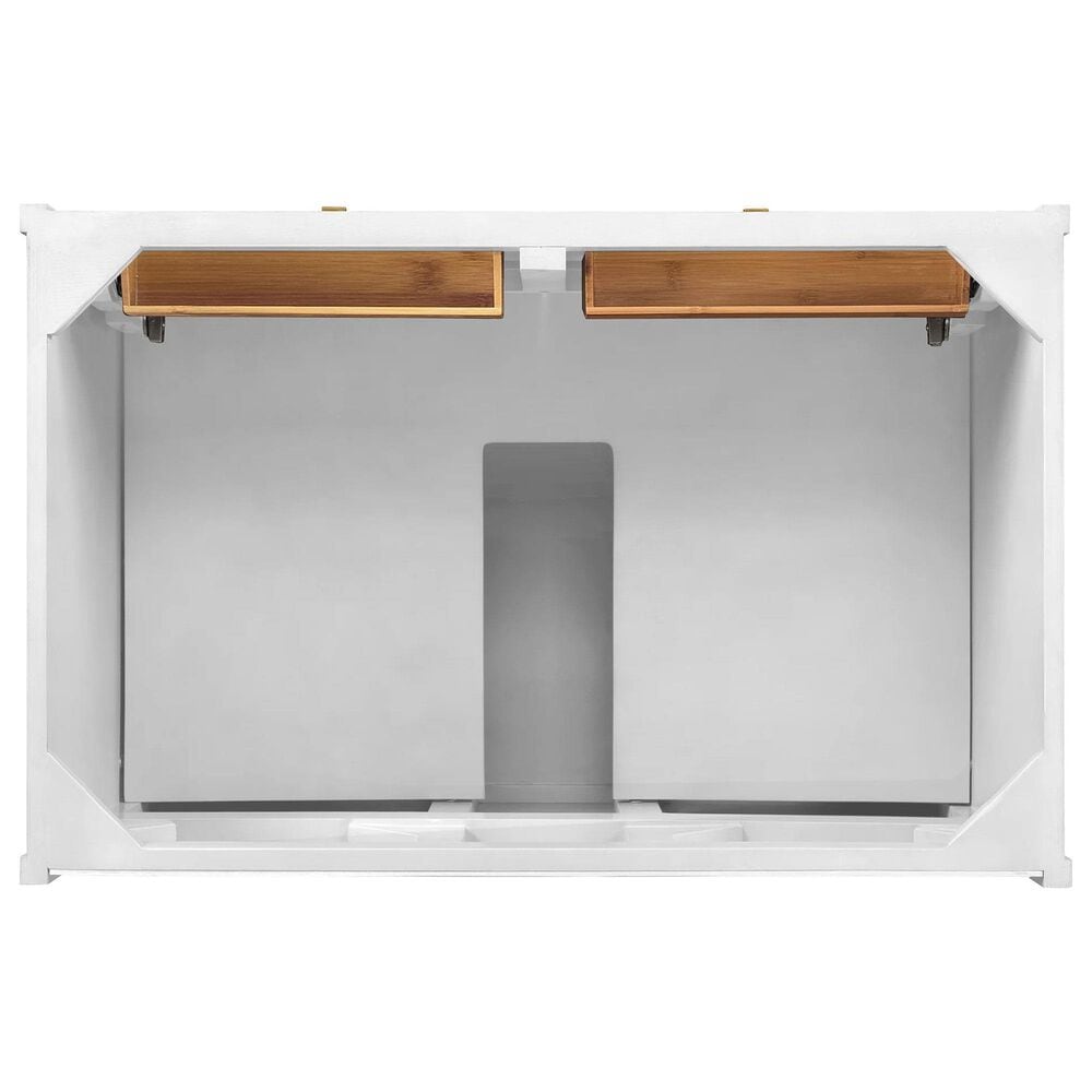 James Martin Vanities Chicago 36&quot; Single Bathroom Vanity in Glossy White with 3 cm Charcoal Soapstone Quartz Top and Rectangular Sink, , large