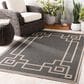 Surya Alfresco 5"11" x 8"10" Black, Brown and Beige Indoor/Outdoor Area Rug, , large