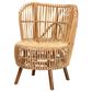 Baxton Studio Nagoya Wide Seat Lounge Chair in Natural Brown, , large