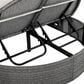 HOMLUX 2-Person Outdoor Daybed with Adjustable Backrests and Foldable Cup Trays in Beige, , large