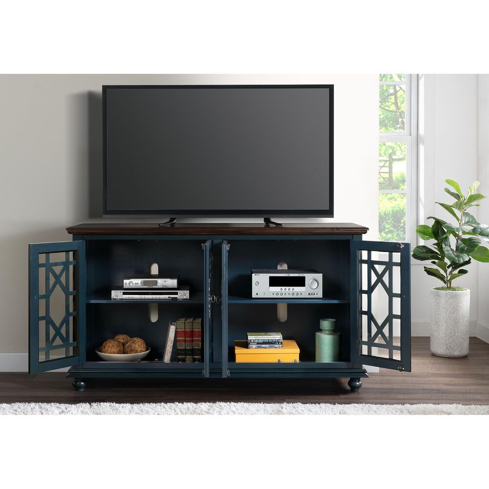 Martin Svensson Home Palisades TV Stand in Catalina Blue/Coffee, , large