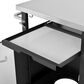 HOMLUX 39.5" Outdoor Kitchen Island in Black and Stainless Steel, , large