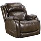 HomeStretch Palmer Leather Power Recliner with Headrest and Lumbar in Walnut, , large