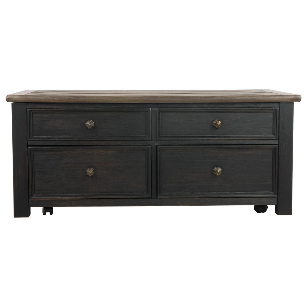 Ashley Tyler Creek Lift Top Coffee Table in Grayish Brown/Black, , large